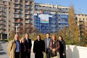 Jacques CHiron, Geneviève Fioraso, Stéphane Siebert, Michel Destot, Philippe de longevialle, Monique Vuaillat, Ariane Simiand ont présenté les résultats de l'OPATB des Grands Boulevards