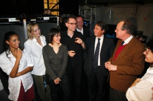 Rencontre avec Jean-Claude Gallota, les danseurs de sa compagnie et Michel Orier lors de la 1ère de "L'homme à la tête de chou" à la MC².