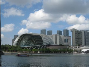 le skyline avec les théâtres