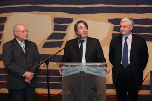 ambassadeur russie2 Michel destot, Monsieur Alexandre Orlov et Antoine Segura lors de la réception de lancement de l'année croisée France-Russie