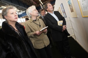 une inauguration menée par Michel Jans, en présence notamment d'Eliane Baracetti et d'Alain Pilaud  