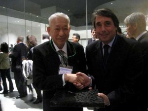 Michel Destot et son homologue Monsieur Yamadé, maire de Kanazawa