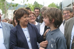 Visite de Martine Aubry en Isere
