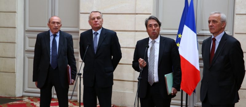 Réunion de travail avec François Hollande et Jean-Marc Ayrault