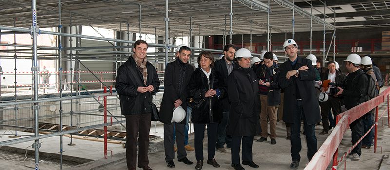 Visite du chantier de la piscine Chorier-Berriat