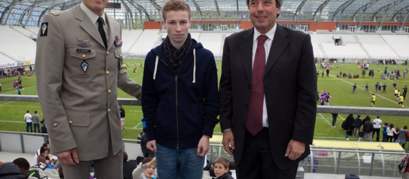 Au Stade des Alpes, une pensée particulière pour l’adjudant-chef Franck Bouzet