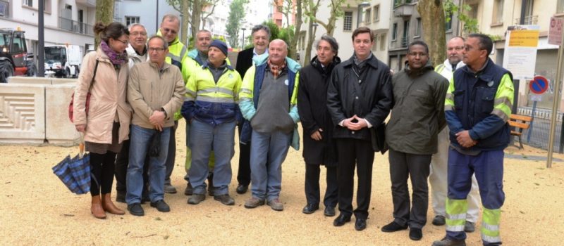 Opération « coup de poing propreté » square Charles Michels