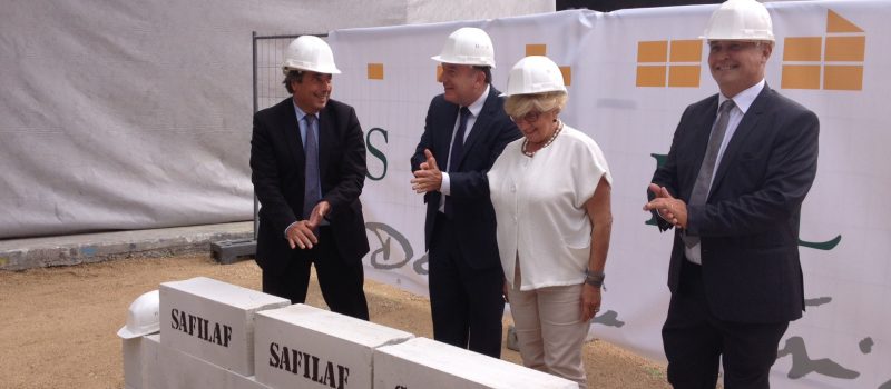 Pose de la première pierre du bâtiment SAFILAF