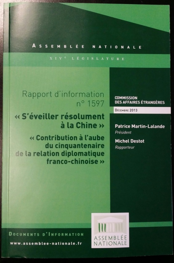 Présentation du rapport parlementaire « S’éveiller résolument à la Chine »