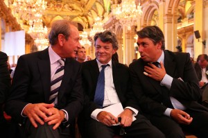 Avec Bertrand Delanoë, Maire de Paris, et Jean-Louis Borloo, alors N°2 du Gouvernement en charge de l'écologie et du développement durable
