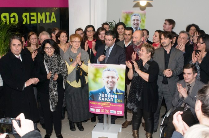 Inauguration du local de campagne de Jérôme Safar