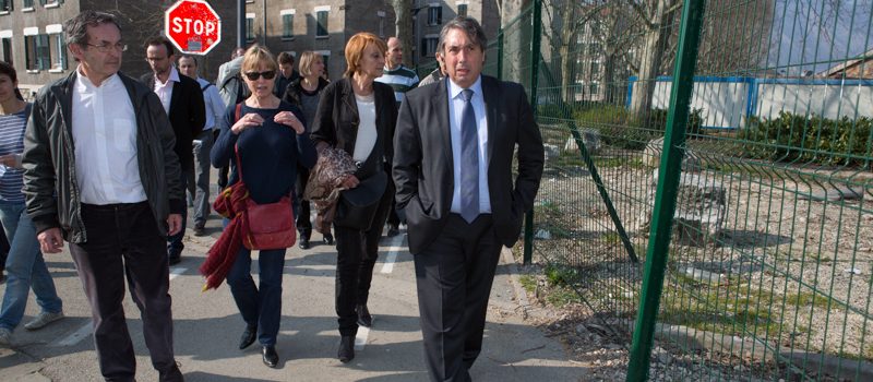 Visite de chantier dans le cadre du renouvellement urbain de Châtelet