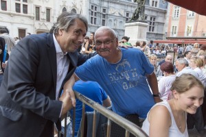 Vendredi 21 juin 2013 Fête de la musique 2013, déambulation en ville avec le Maire, Place Saint Andrè Photo : Thierry CHENU © Ville de Grenoble 2013