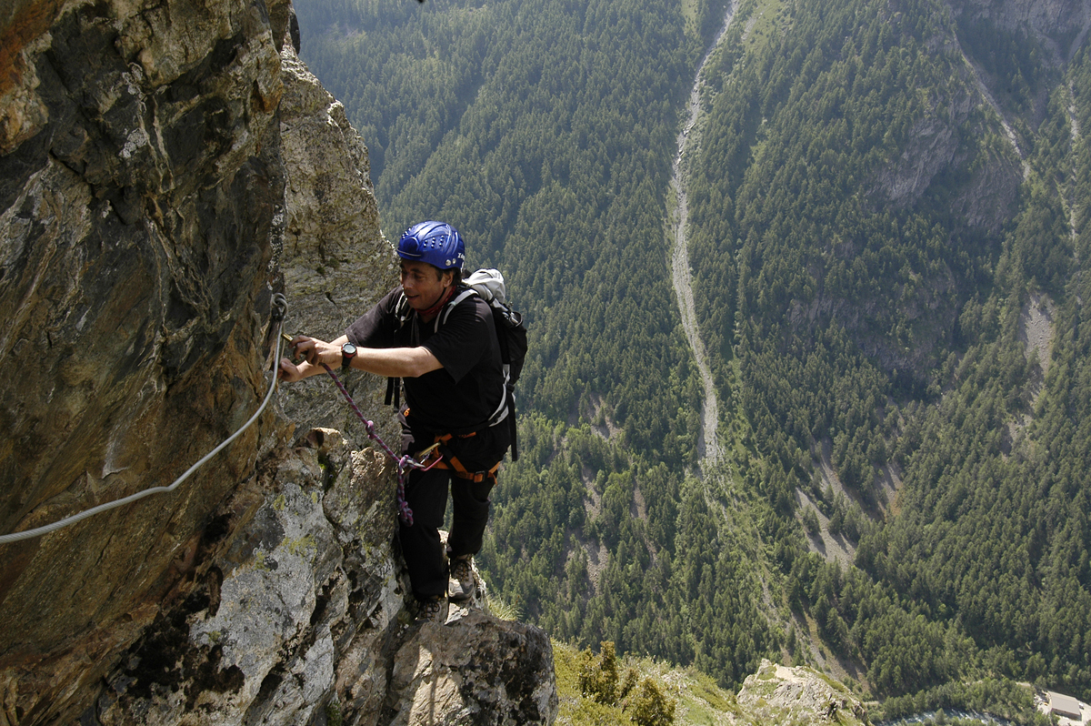 2005 - Via ferrata Les mines du Clôt La Grave / "Je ne peux nier non plus que ma passion pour Grenoble s'est aussi nourrie de mon autre passion, ma passion pour la montagne"