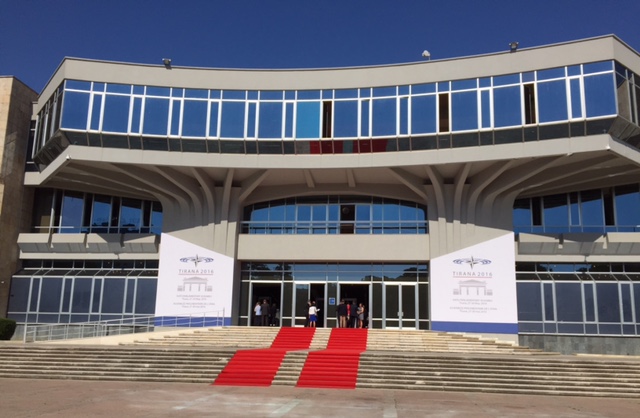 Le Palais des Congrès qui a accueilli l'Assemblée