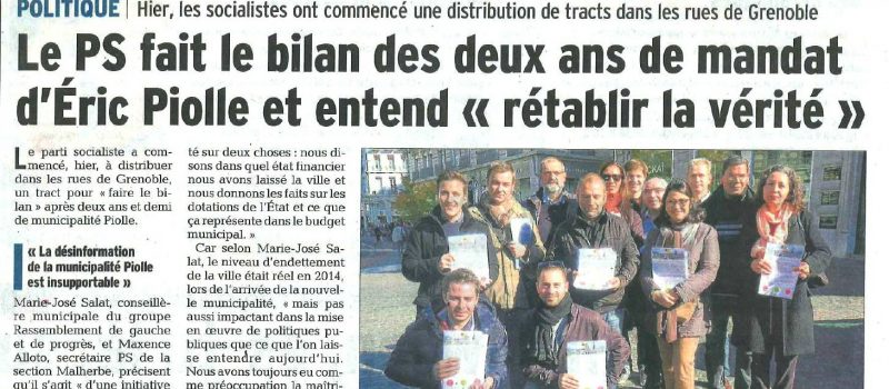 Un tract pour rétablir la vérité sur le bilan et les orientations de la municipalité actuelle