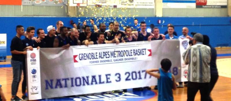 Beaucoup de joie pour la montée en N3 du Grenoble Alpes Métropole Basket