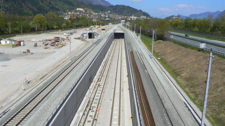 Visite du chantier du tunnel de base du Brenner