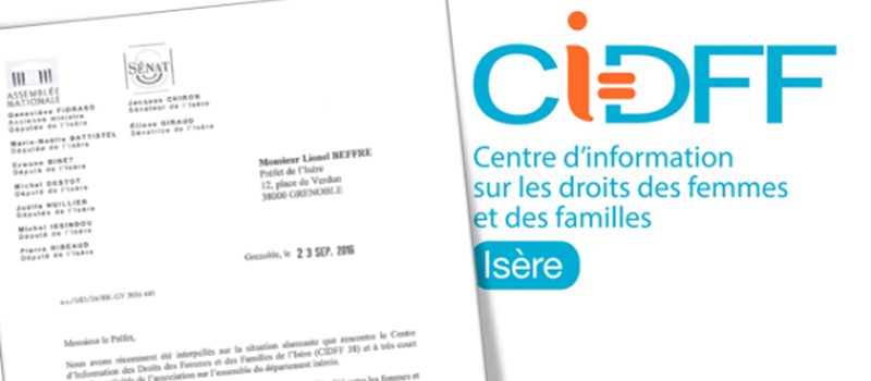 Lettre des parlementaires socialistes de l’Isère en soutien au CIDFF38