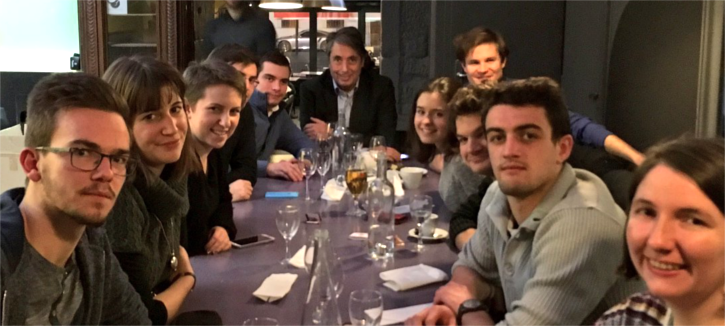 Moment convivial avec les jeunes socialistes isérois